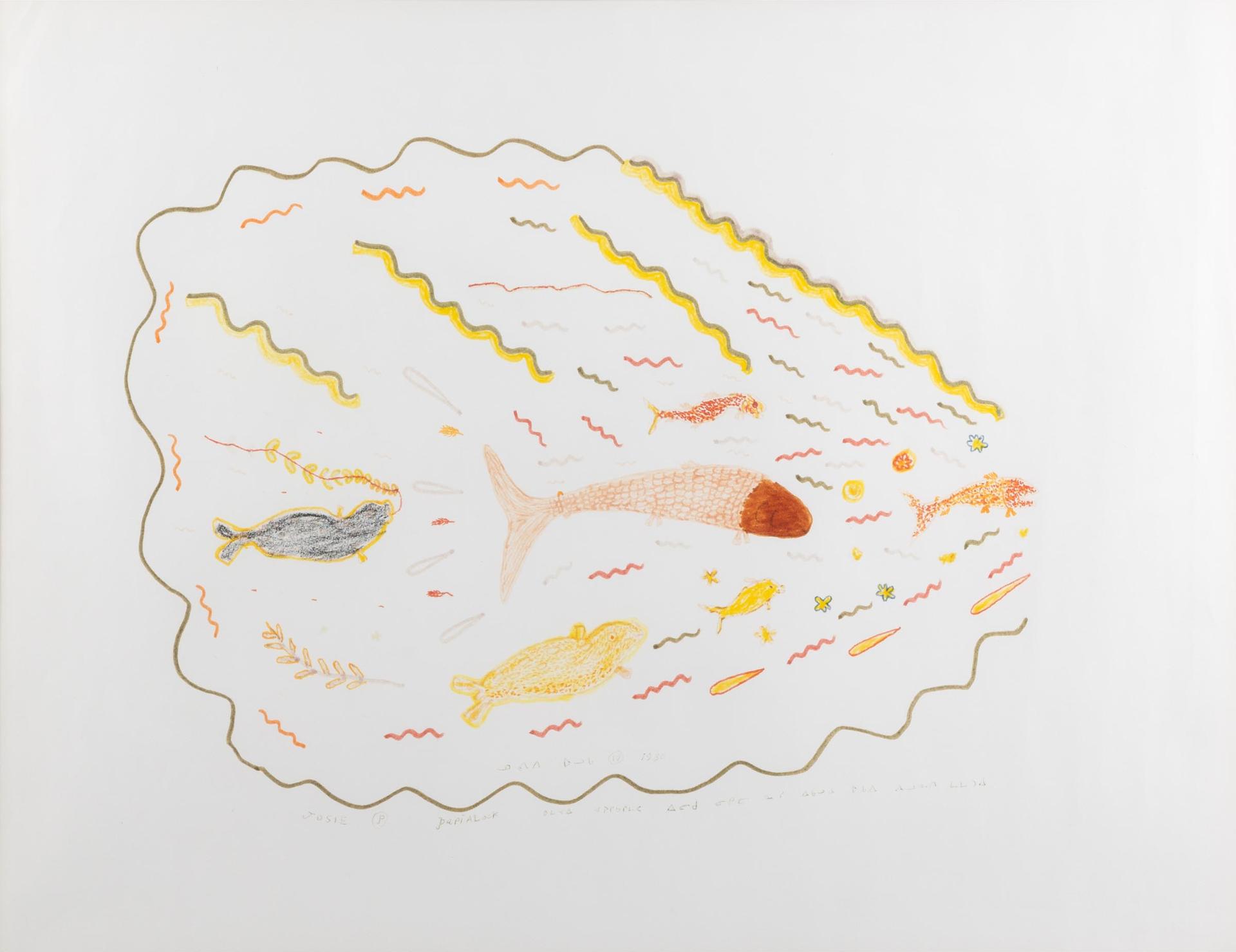 Josie Pamiutu Papialuk (1918-1996) - Marine Life, 1980