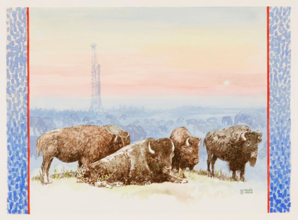Armand Frederick Vallee (1921-2009) - Northern Frontier (Co Existence / Bufalo, Buffalo) (03141/48)