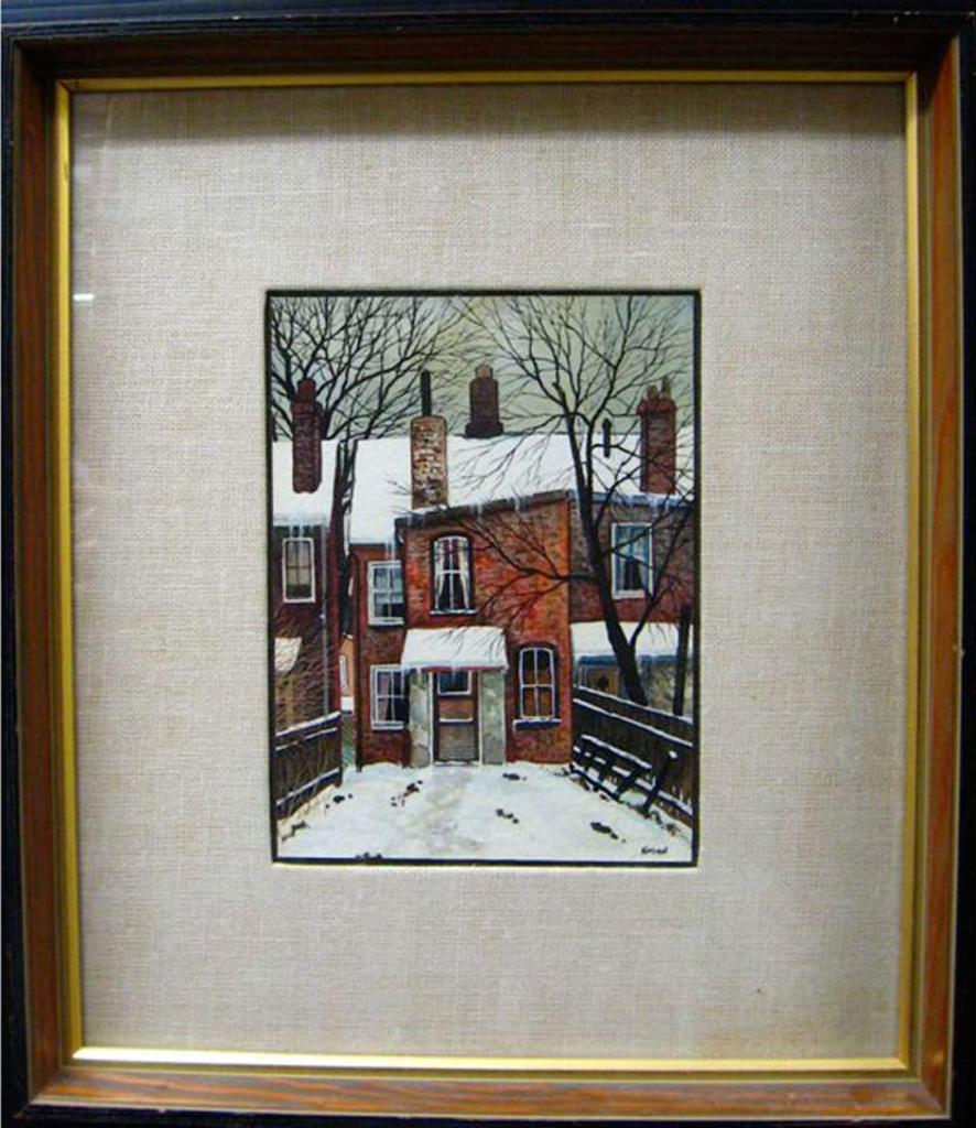 John Kasyn (1926-2008) - Back Yard On Givens Avenue
