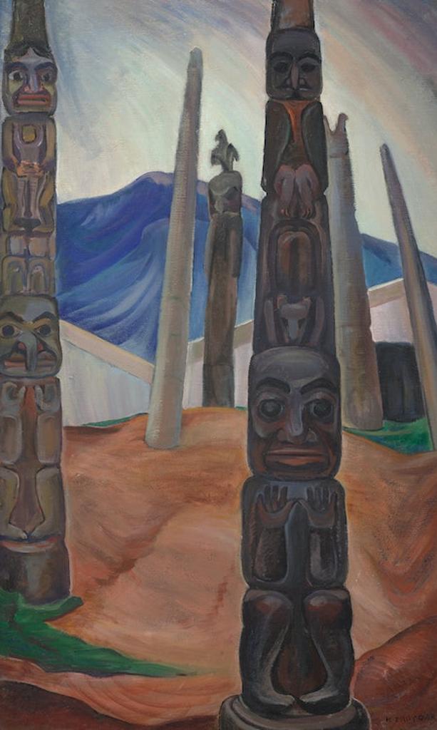 Emily Carr (1871-1945) - Kitwancool, circa 1928