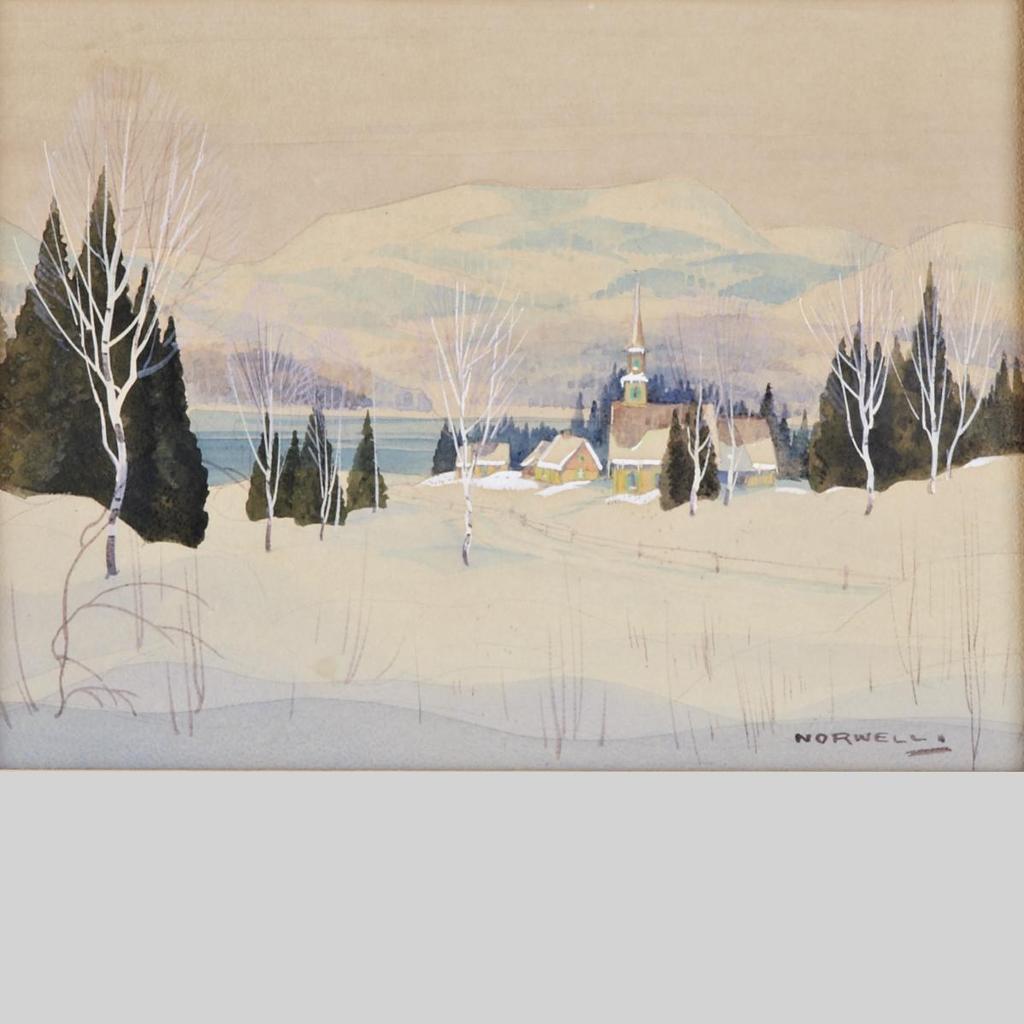 Graham Norble Norwell (1901-1967) - Winter Landscape With Village