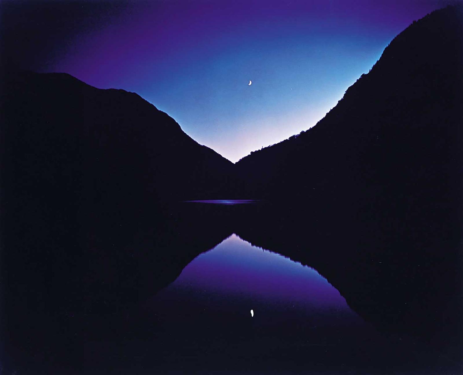 Nathan Farb - Moon Rise at Lower Asable Lake