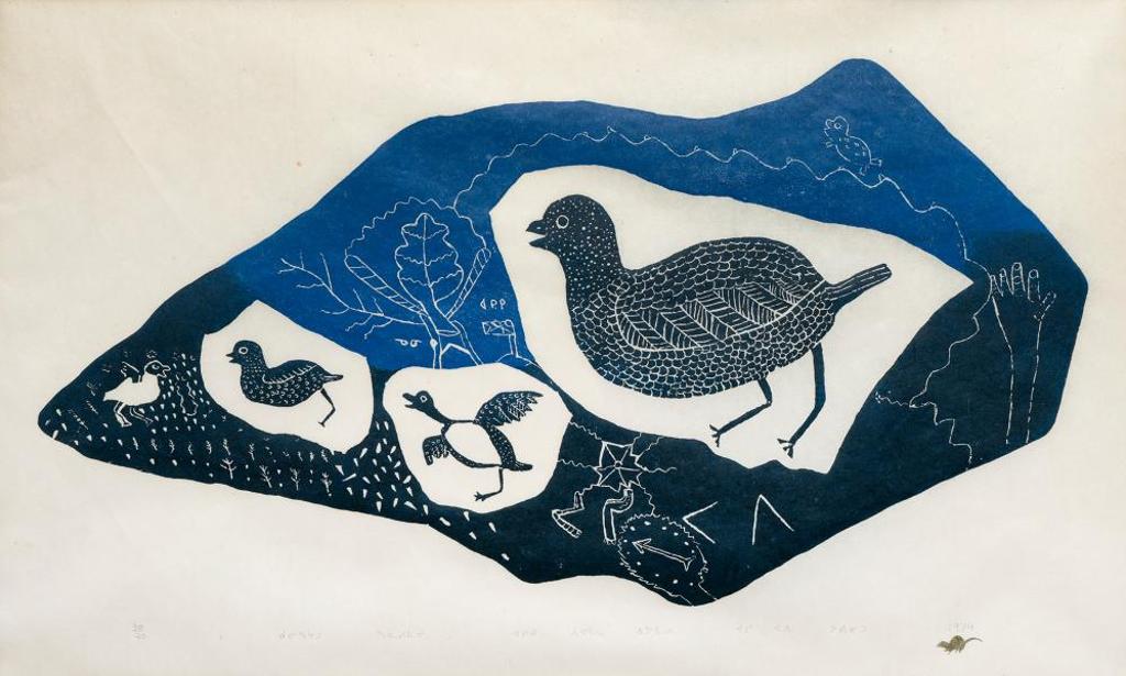 Josie Pamiutu Papialuk (1918-1996) - Baby Ptarmigans with their Mother