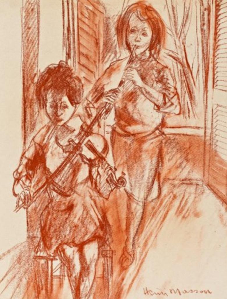 Henri Leopold Masson (1907-1996) - Two Musicians