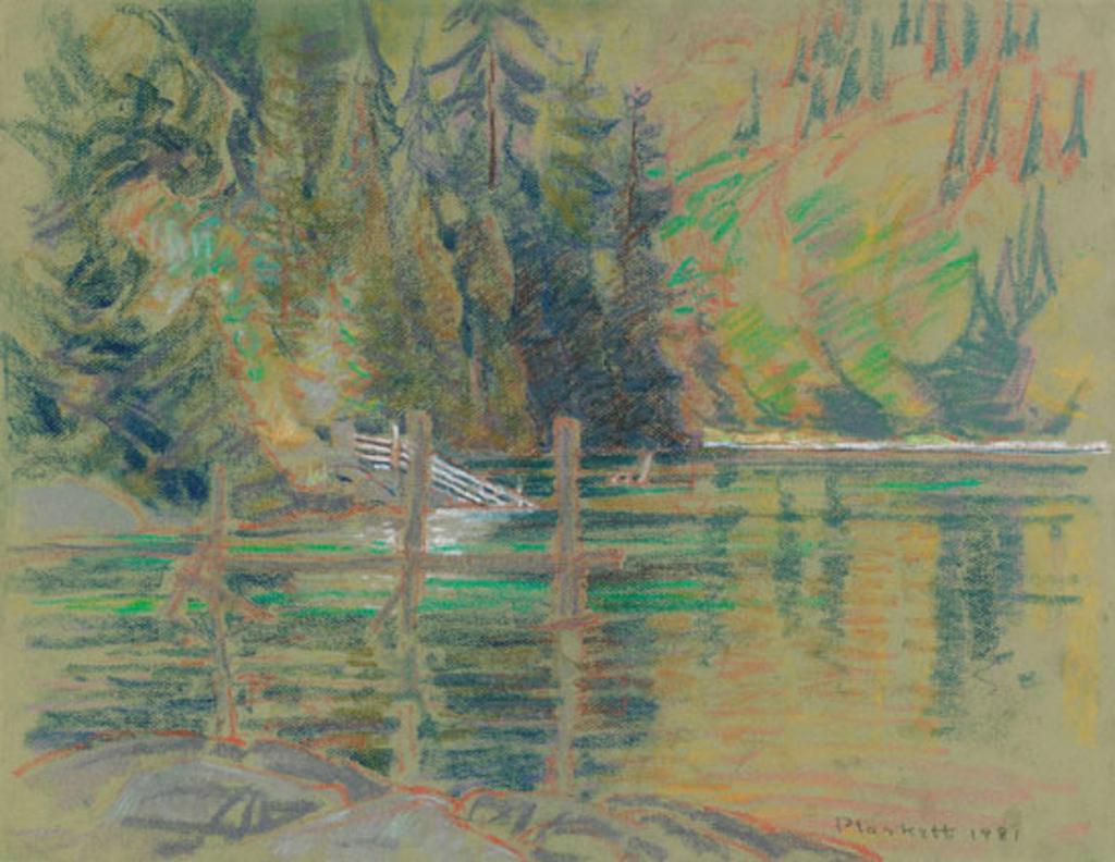 Joseph (Joe) Francis Plaskett (1918-2014) - The Fence #4, Sidney Bay