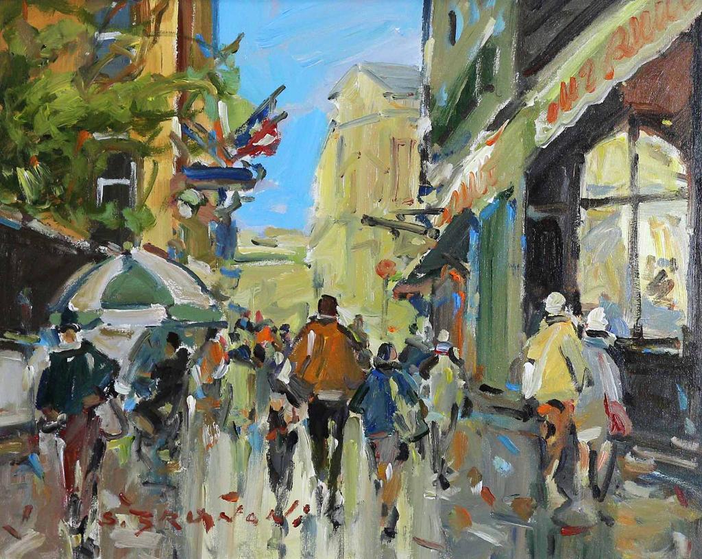 Serge Brunoni (1938-2020) - Bustling City Street