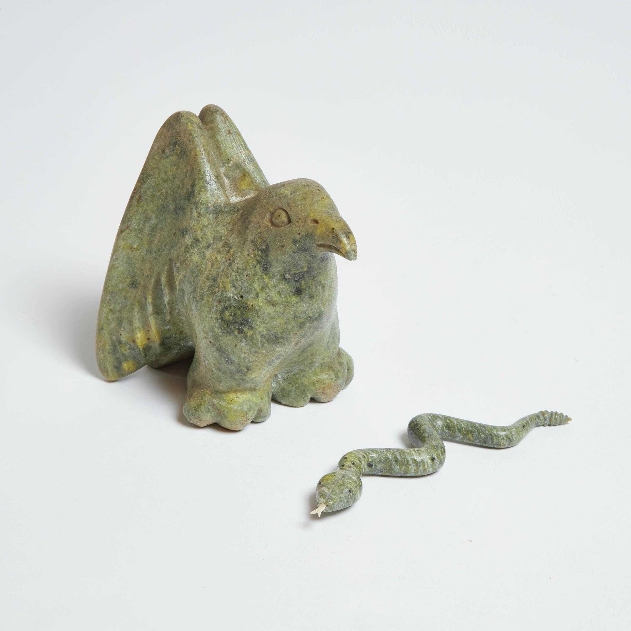 Nungusuitak Qayuaryuk (1964) - Snake, 1991; Bird