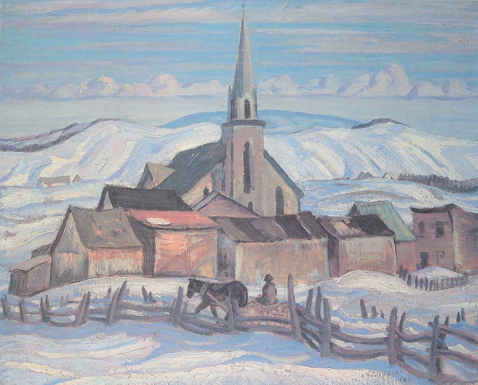 Alexander Young (A. Y.) Jackson (1882-1974) - Church at St. Urbain #395/500
