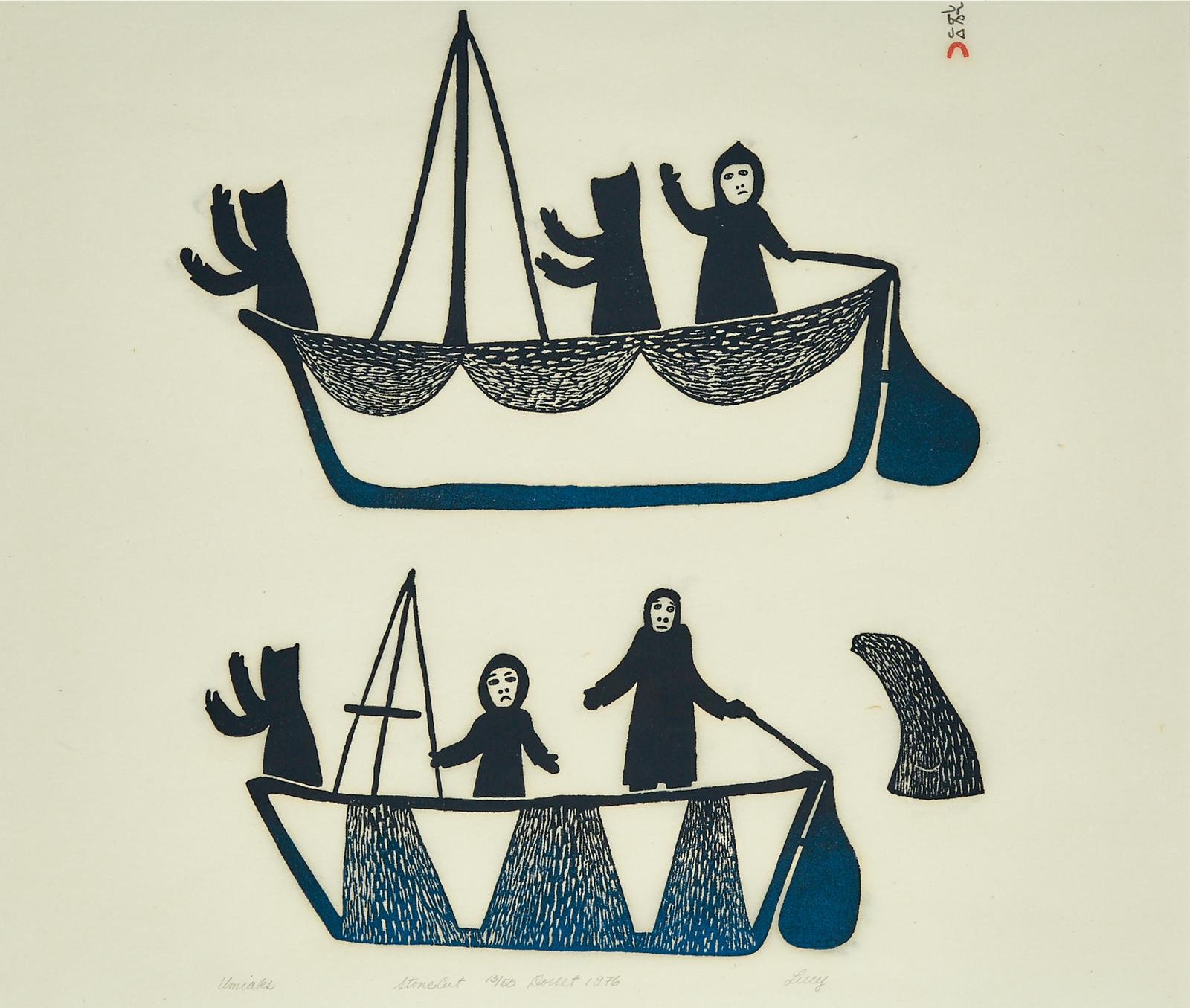 Lucy Qinnuayuak (1915-1982) - Umiaks
