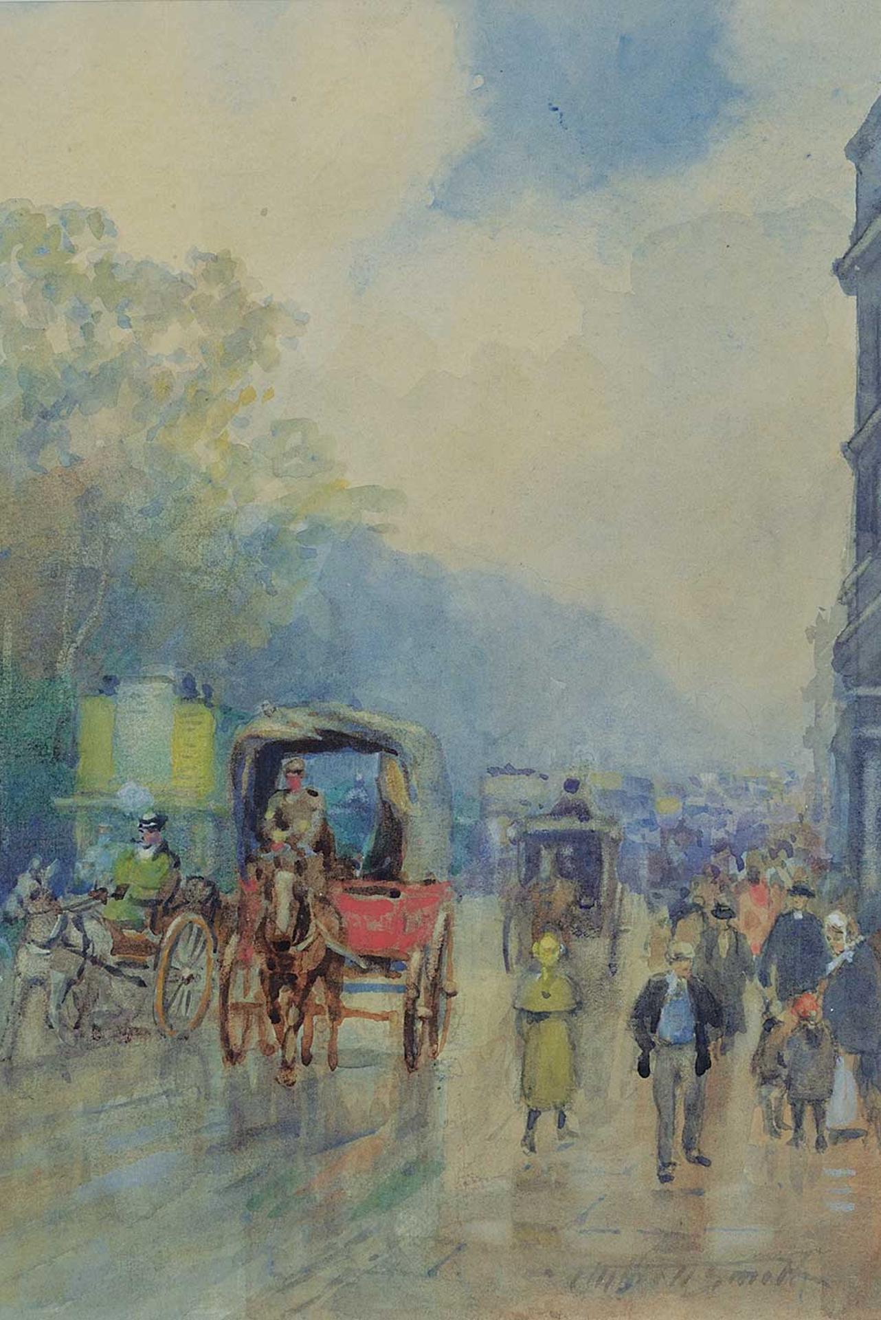 Frederic Martlett Bell-Smith (1846-1923) - Looking Down Piccadilly, London