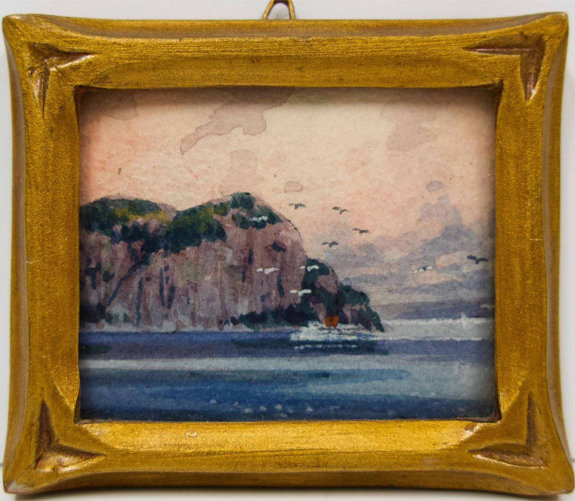 Willard Morse Mitchell (1879-1955) - A View Of The Famous Cape Trinity On The Historic Saguenay River,  P.Q.