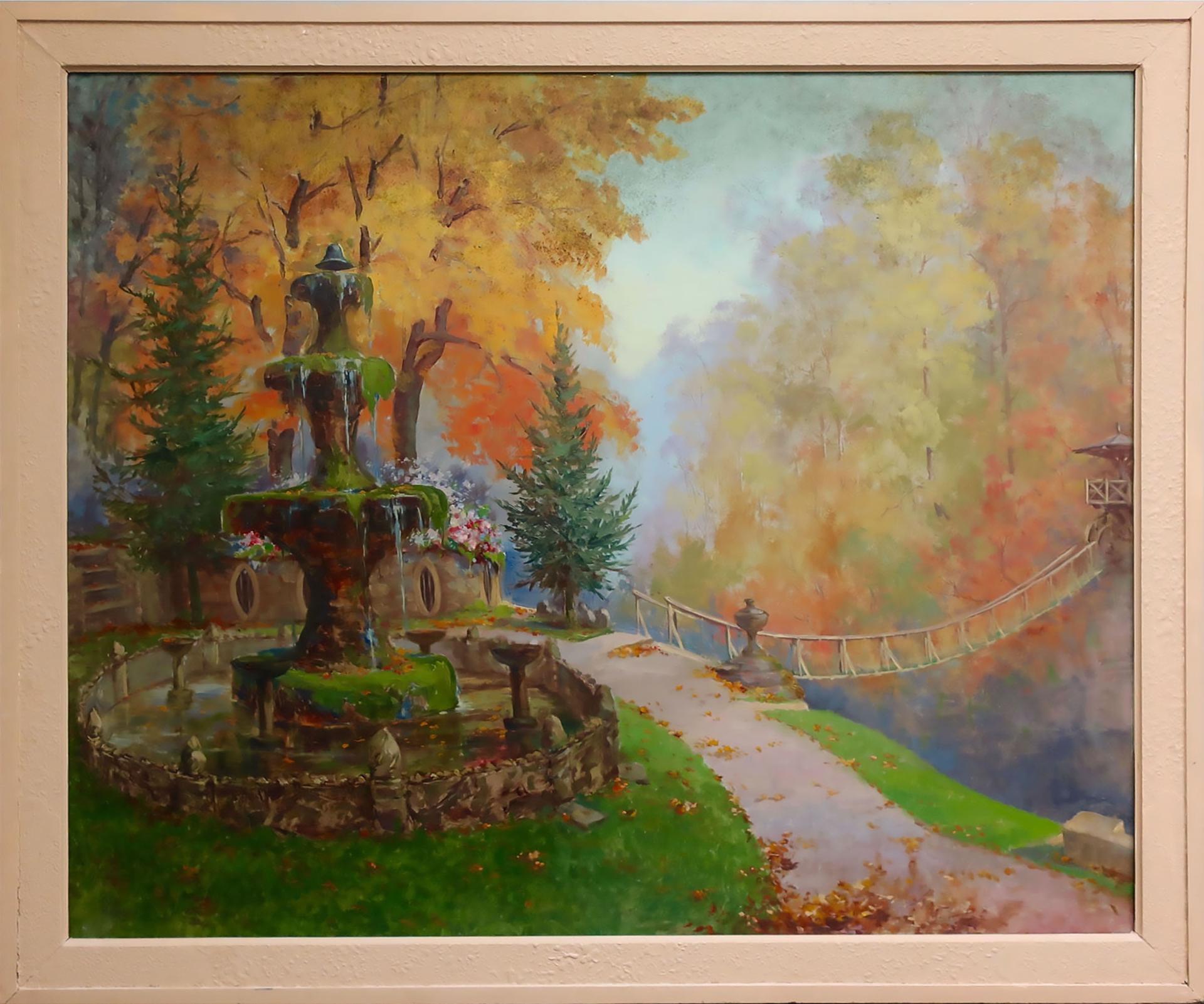 Caleb Keene (1862-1954) - Fountain In Belfountain Conservation Area
