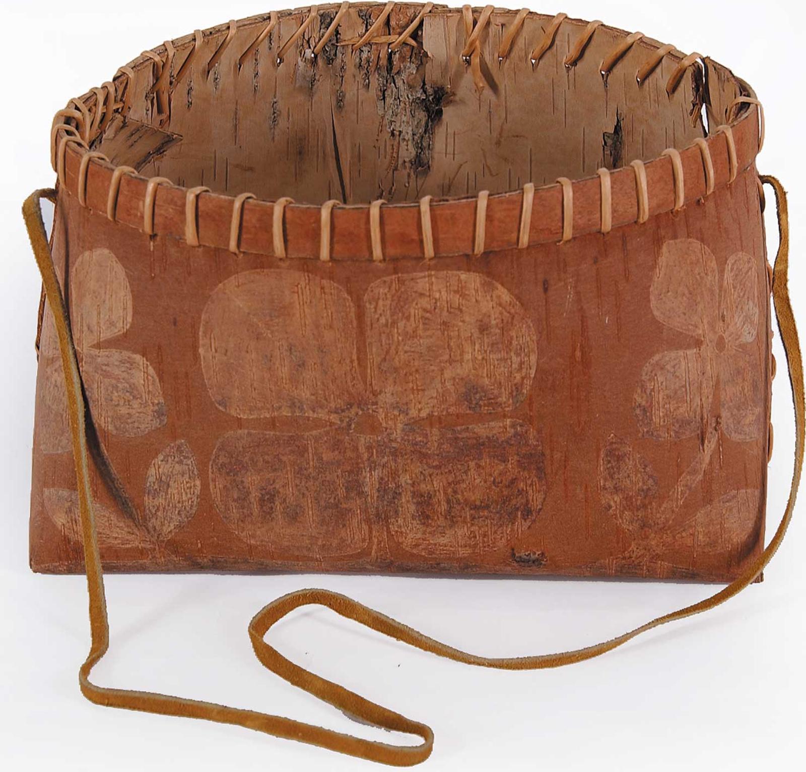 First Nations Basket School - Bark Basket with Handle