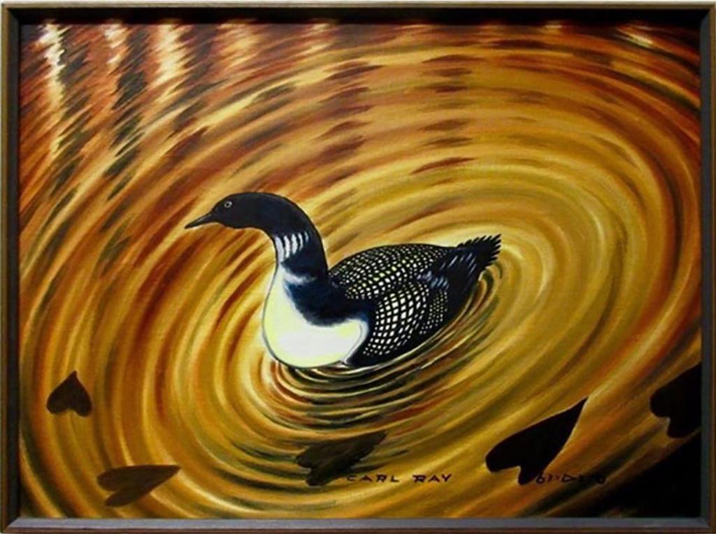 Carl Ray (1942-1978) - Untitled (Loons & Hearts)