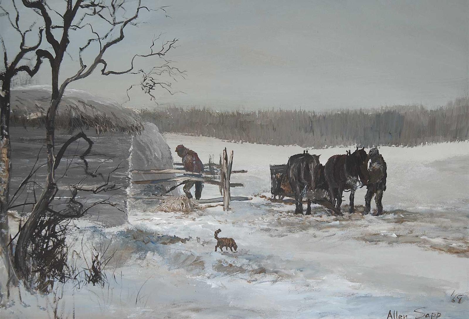Allen Fredrick Sapp (1929-2015) - Watering the Horses