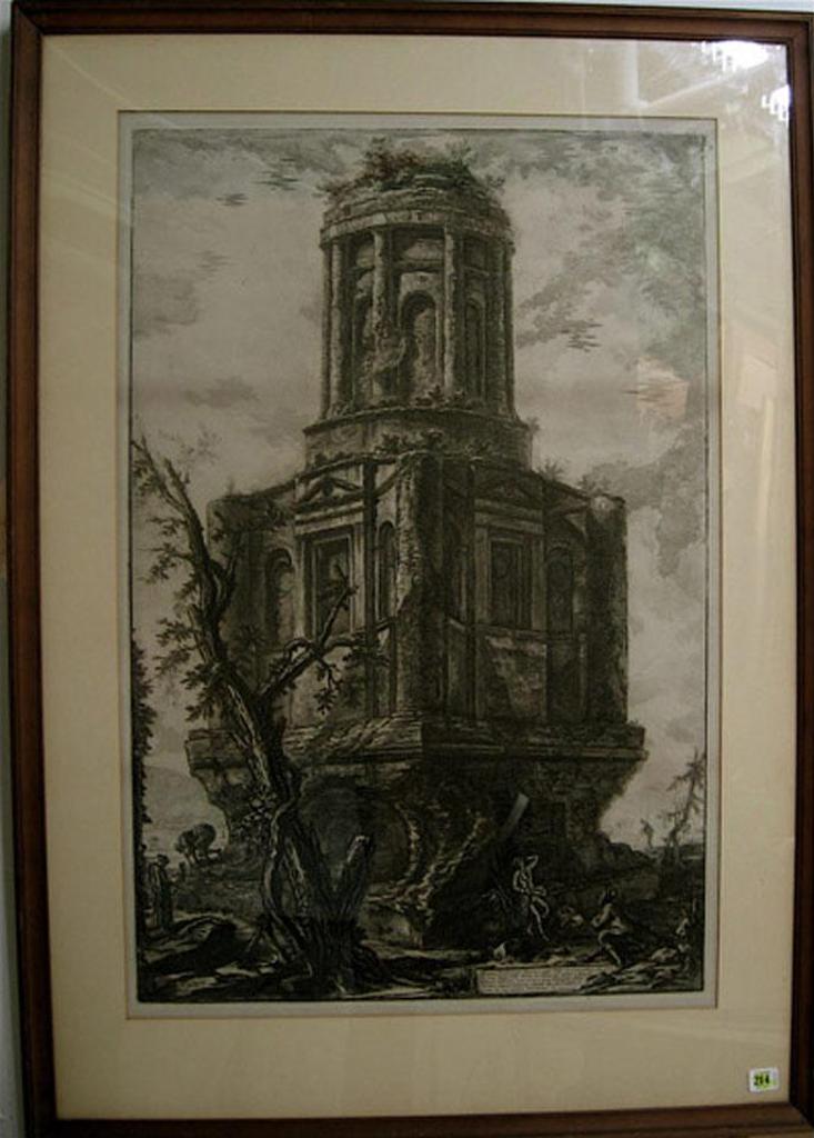 Giovanni Battista Piranesi (1720-1778) - Avanzi Di Un Antico Sepolcro, Oggi Detta La Conocchia... (From Vedute Di Roma)