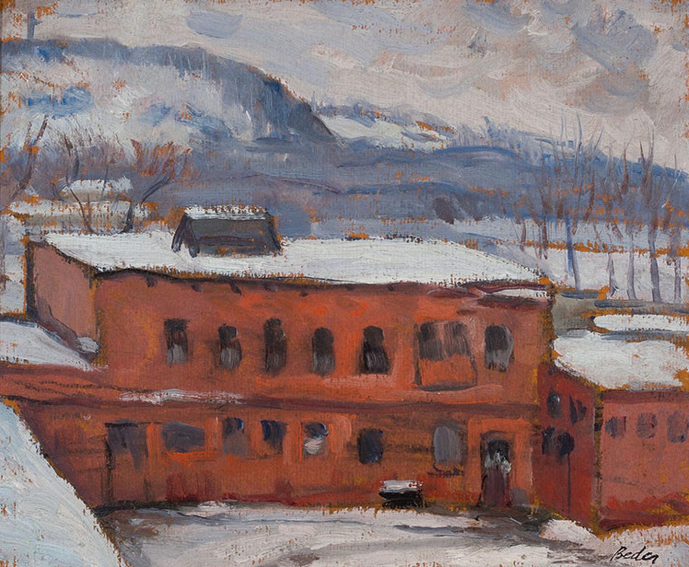 Jack Beder (1910-1987) - Stables in Winter