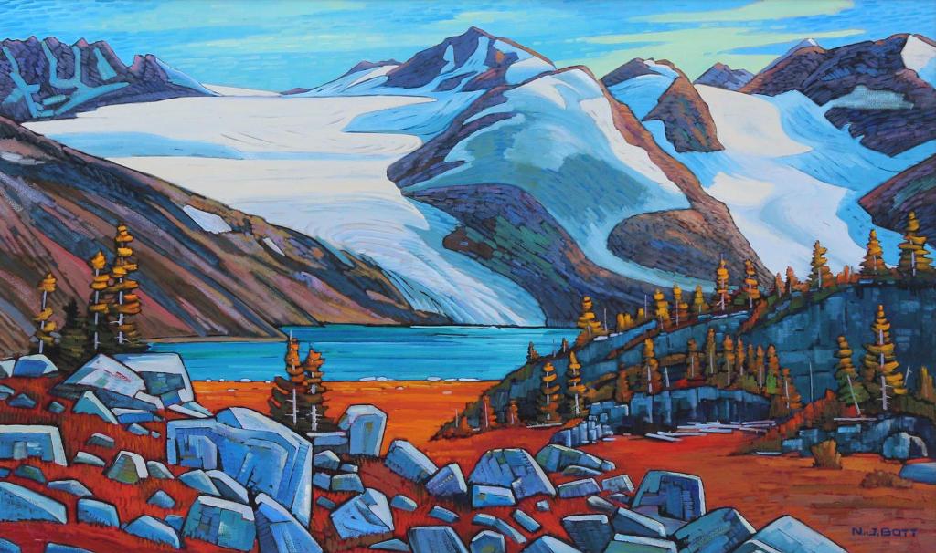 Nicolas Johannes Bott (1944-2021) - Mystery Glacier, Near Pemberton, Bc