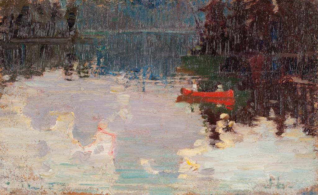 Franklin Peleg Brownell (1857-1946) - The Red Canoe