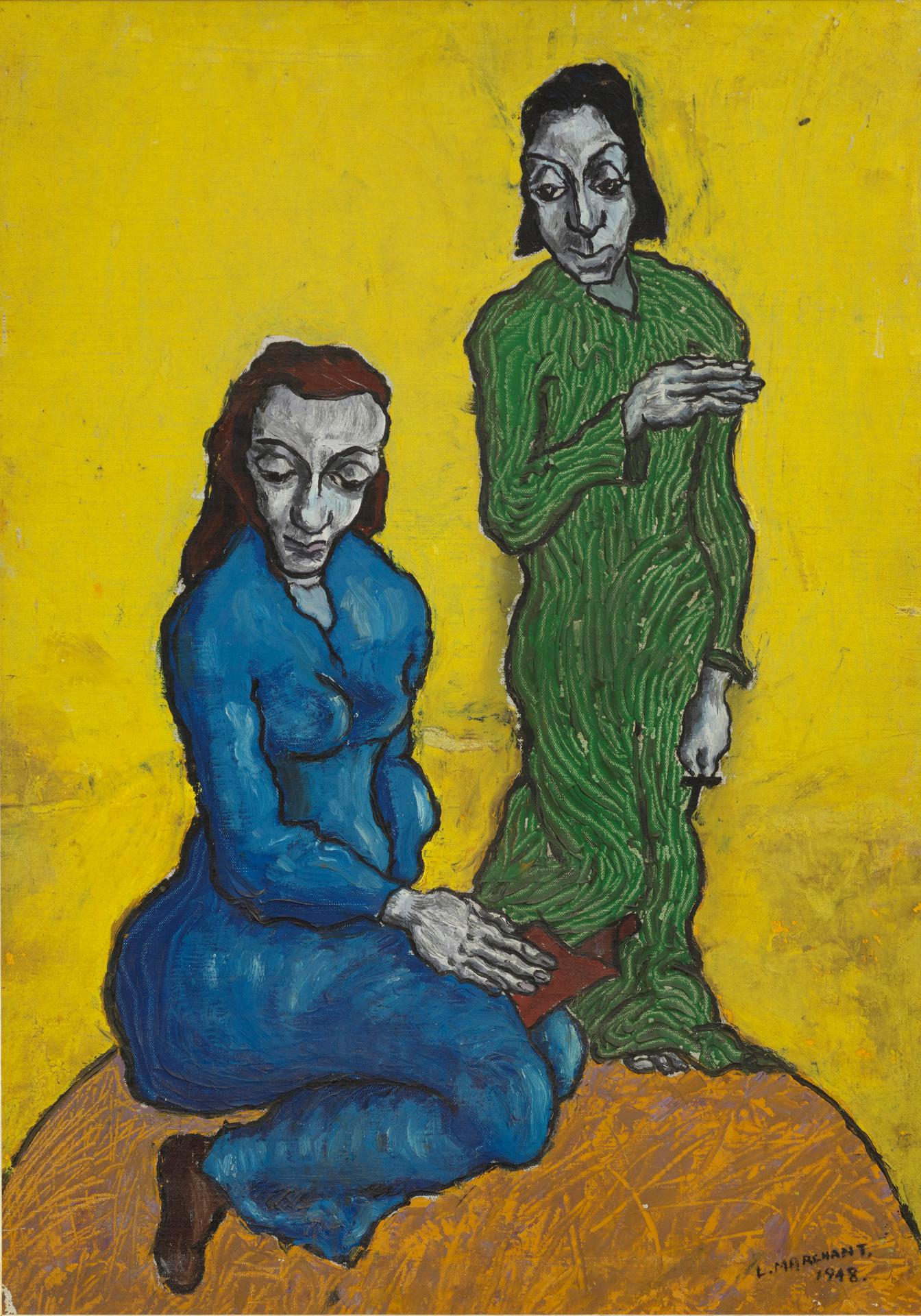 Leonard Marchant - Two Women, 1948