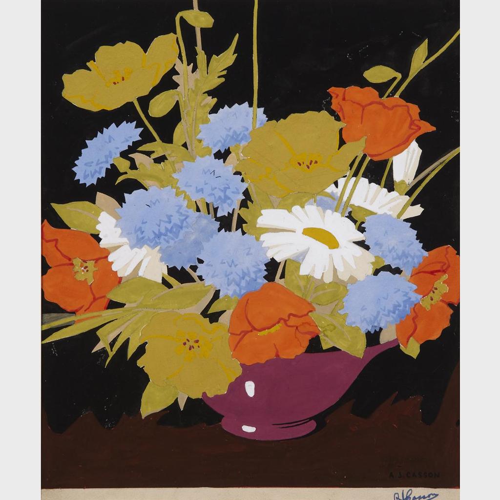 Alfred Joseph (A.J.) Casson (1898-1992) - Still Life With Flowers