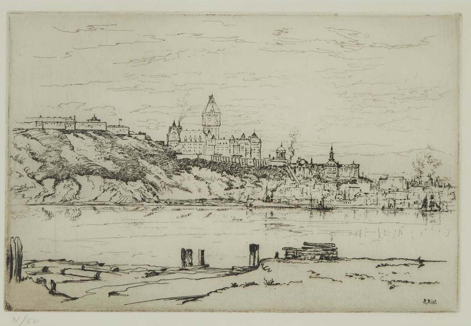 Robert Wakeham Pilot (1898-1967) - Quebec From Levis, Circa 1925