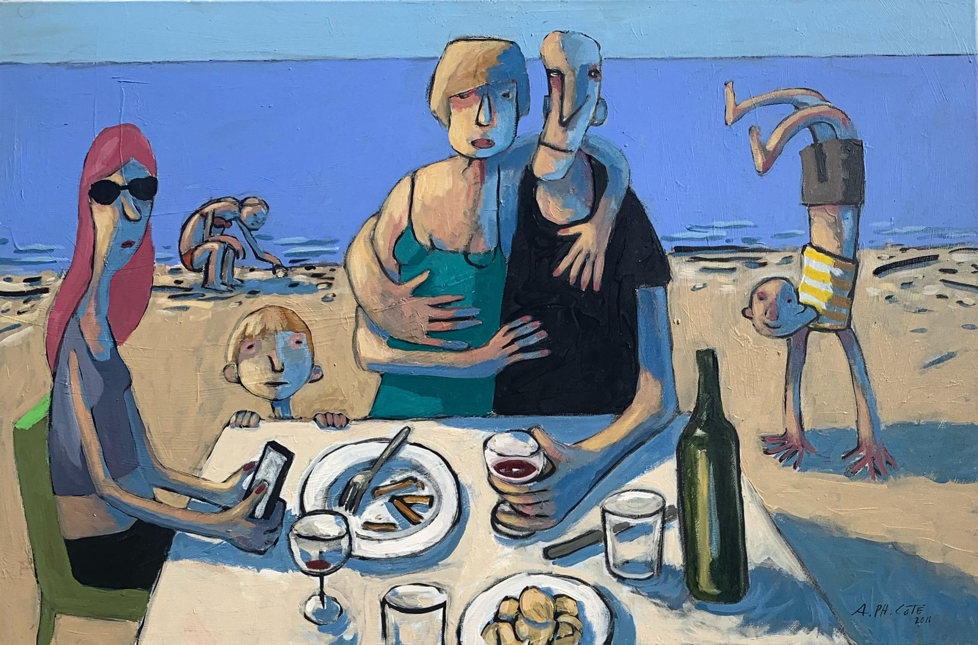 André Philippe Côté - Sur la plage, 2016