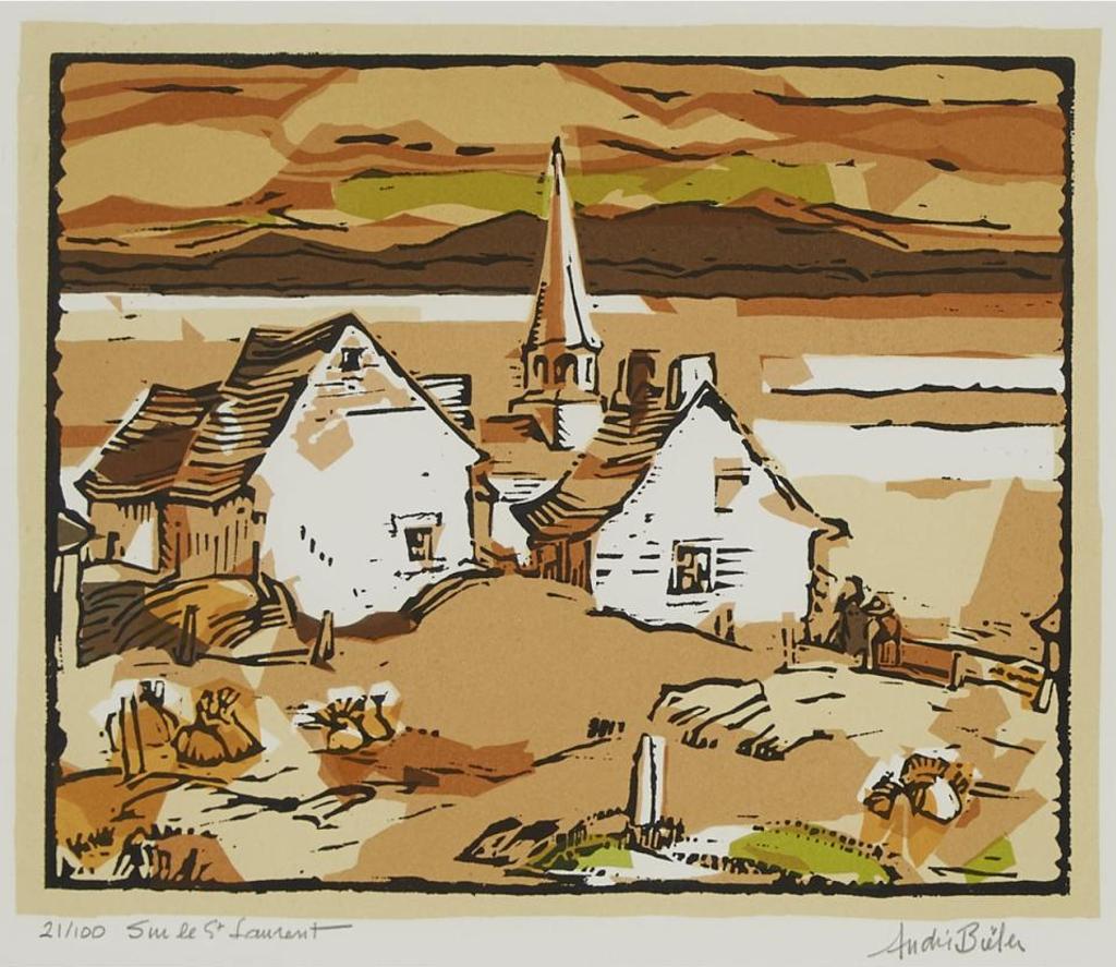 André Charles Biéler (1896-1989) - Sur Le St Laurent