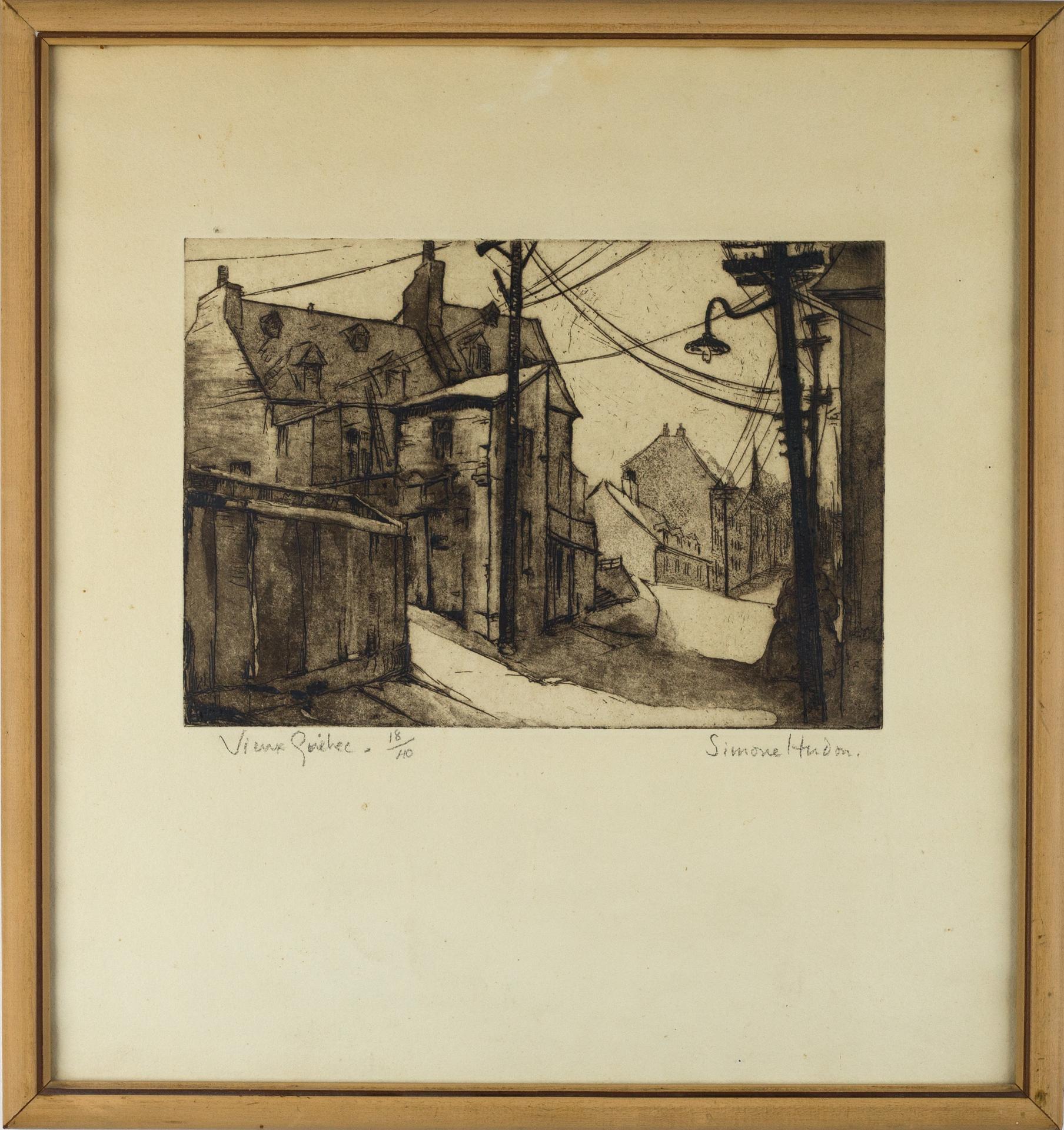 Simone Marie Yvette Hudon (1905-1984) - Vieux Québec, s.d.