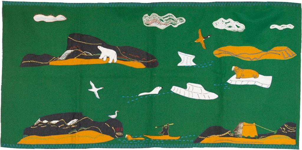 Amma Waluak - Wall Hanging Of An Arctic Landscape Scene
