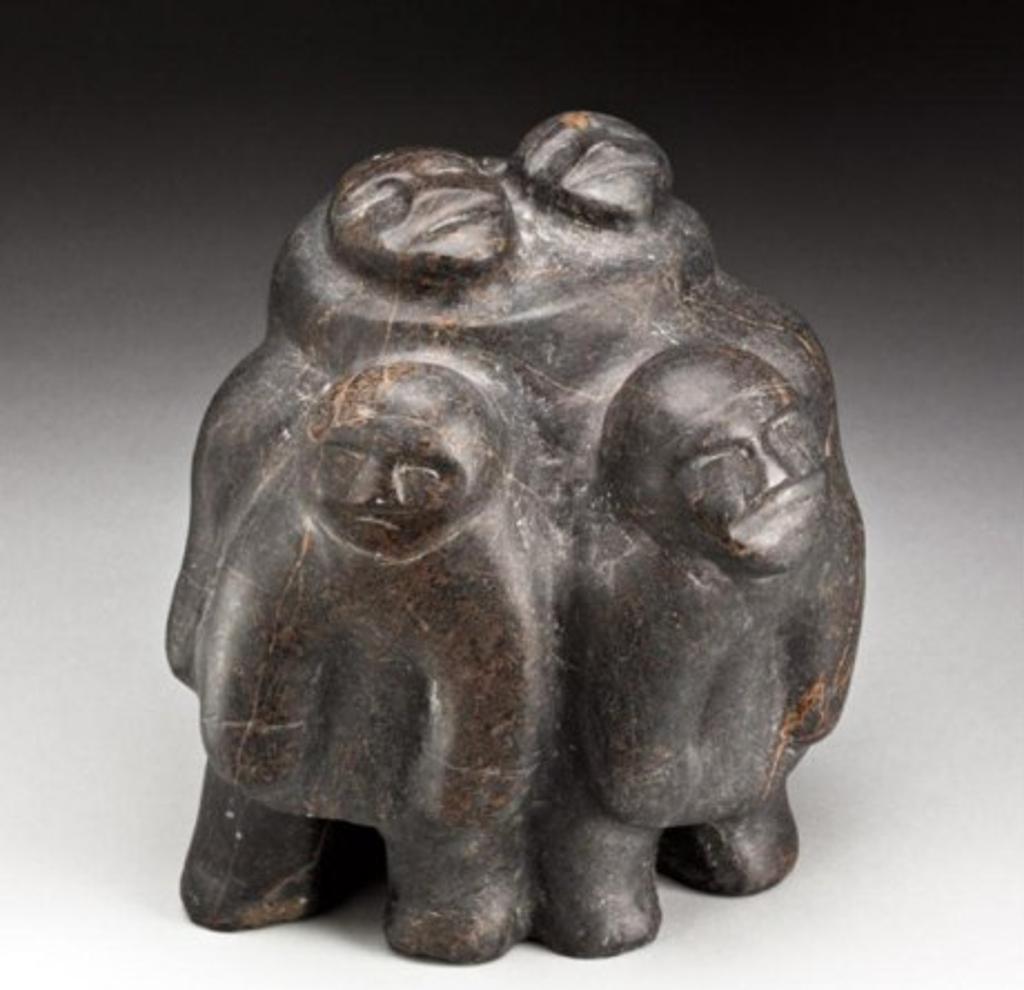 Barnabus Arnasungaaq (1924-2017) - Early-mid 1990s, dark grey stone