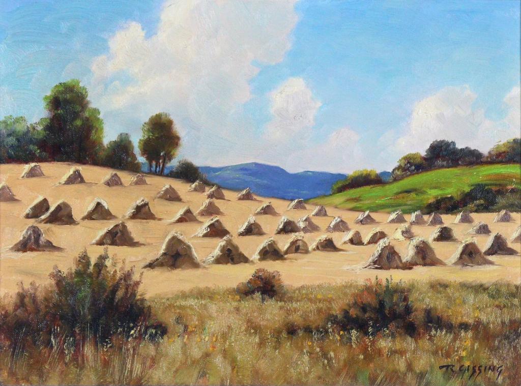 Roland Gissing (1895-1967) - The Oat Field; 1966