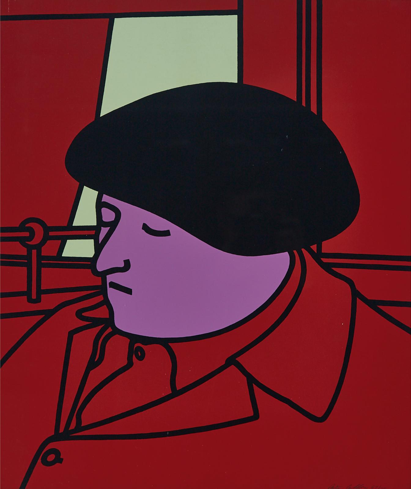 Patrick Caulfield (1936-2005) - Portrait Of A Frenchman, 1971 [cristea, 22]