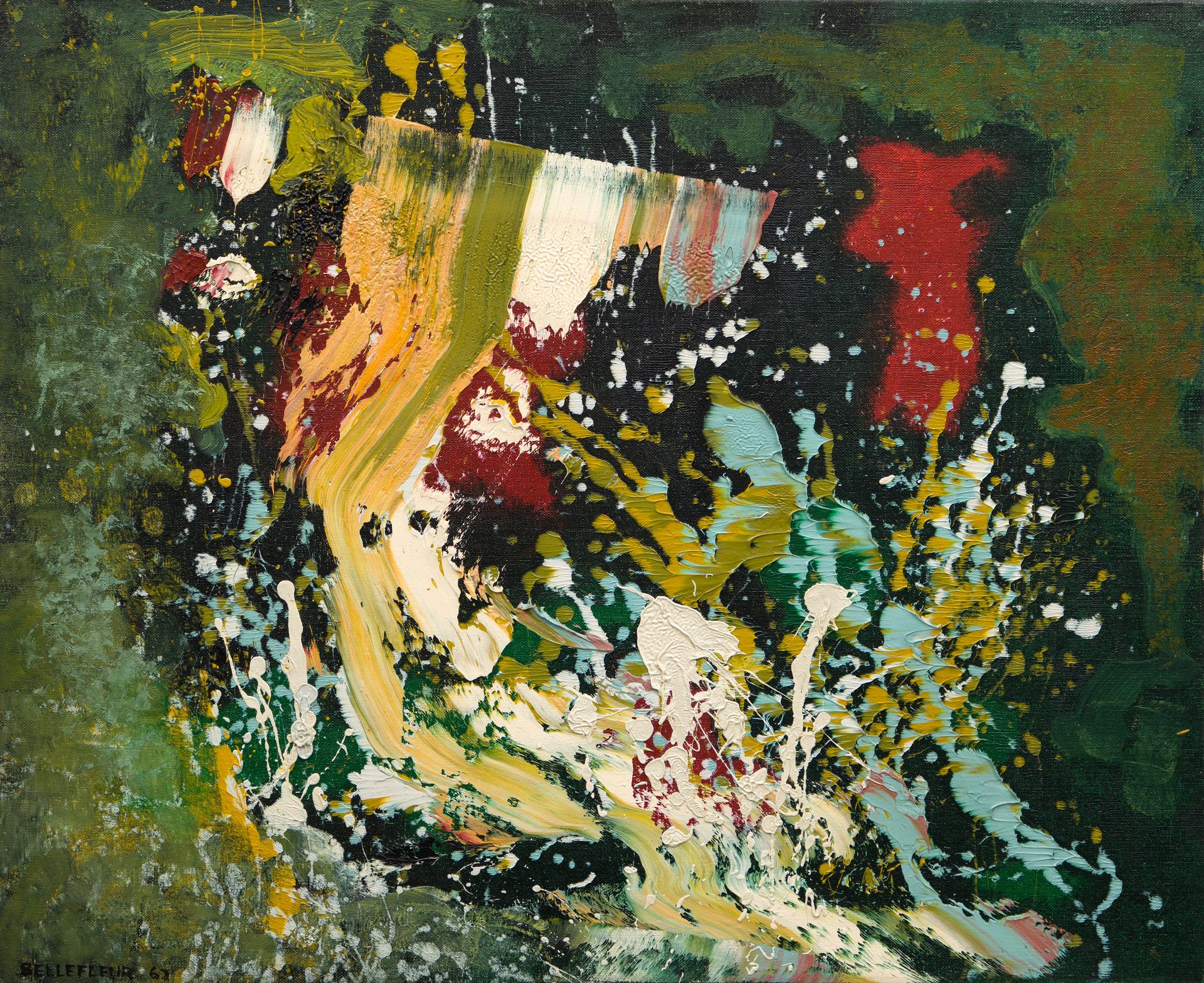 Léon Bellefleur (1910-2007) - Caravelle de nuit, 1962
