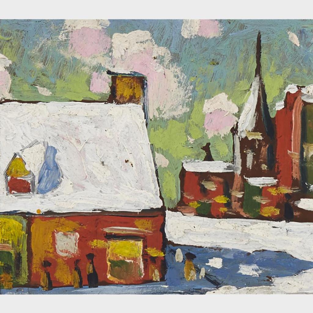 Marc-Aurèle Fortin (1888-1970) - Scène D’Hiver À Ste-Rose