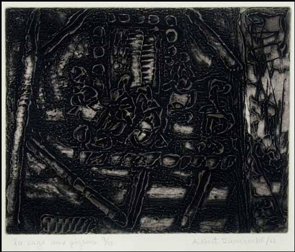Albert Dumouchel (1916-1971) - La cage aux pigeons (00030/TN129)