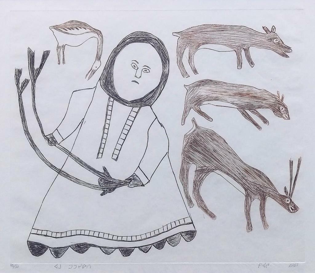 Kiakshuk (1886-1966) - Caribou Hunting, 1963