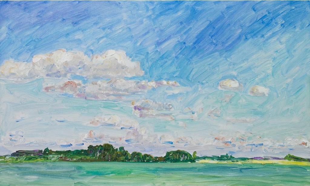Dorothy Elsie Knowles (1927-2001) - Flax Field In Late Afternoon