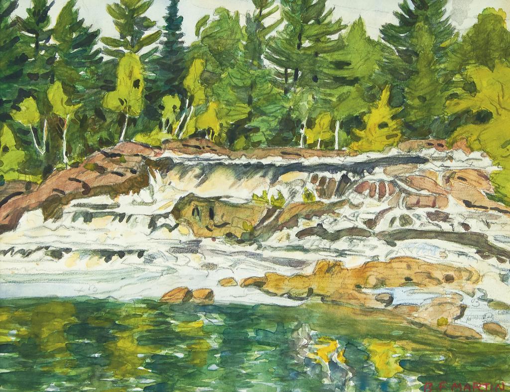 Bernice Fenwick Martin (1902-1999) - Black River, Von Koughnet, Muskoka