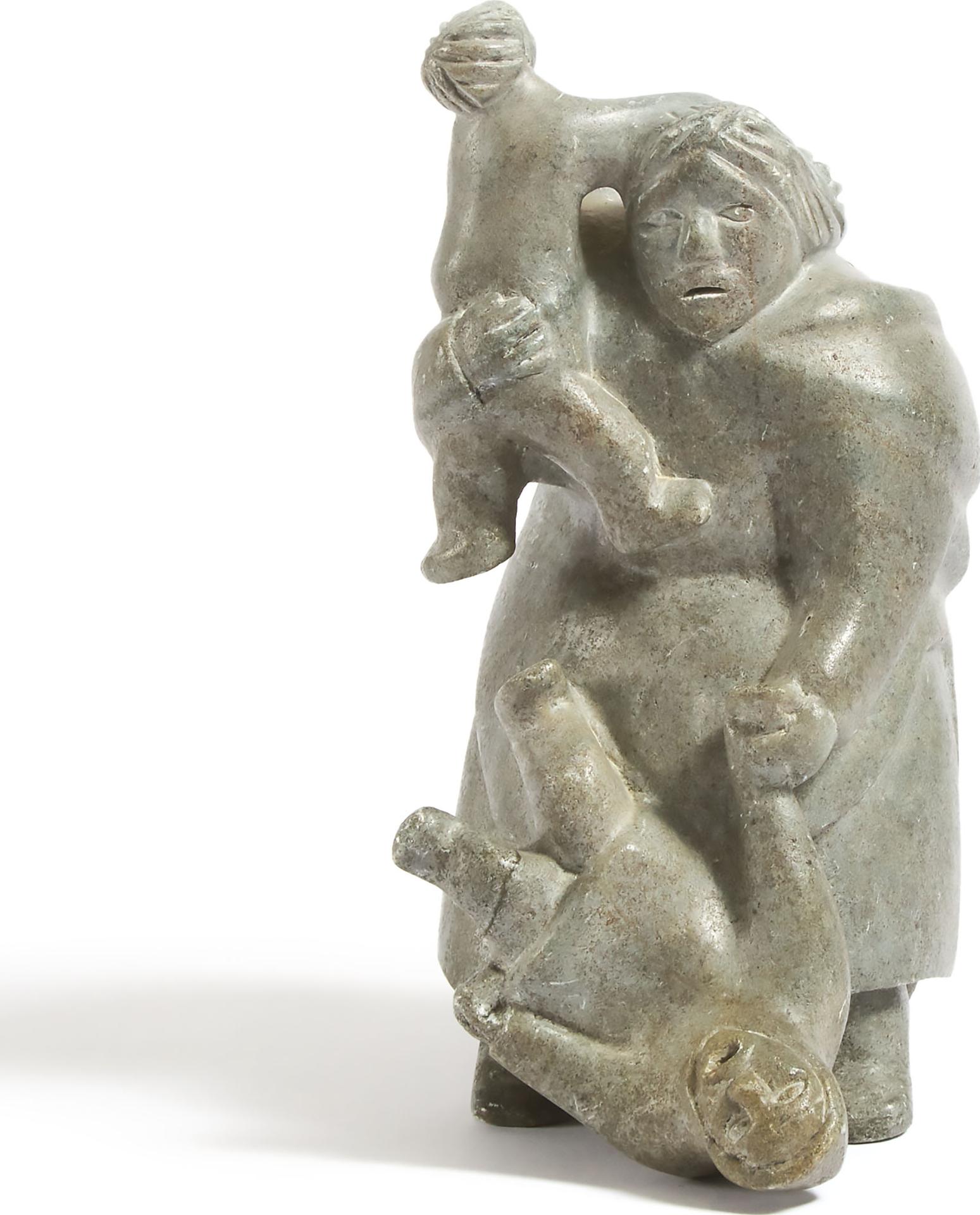 SARAH AUPALURTAQ KAITAK - Mother With Wild Children