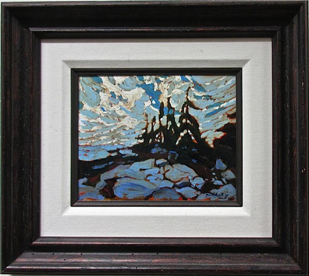 Garth Armstrong (1960) - Tall Pines, Cloudy Sky