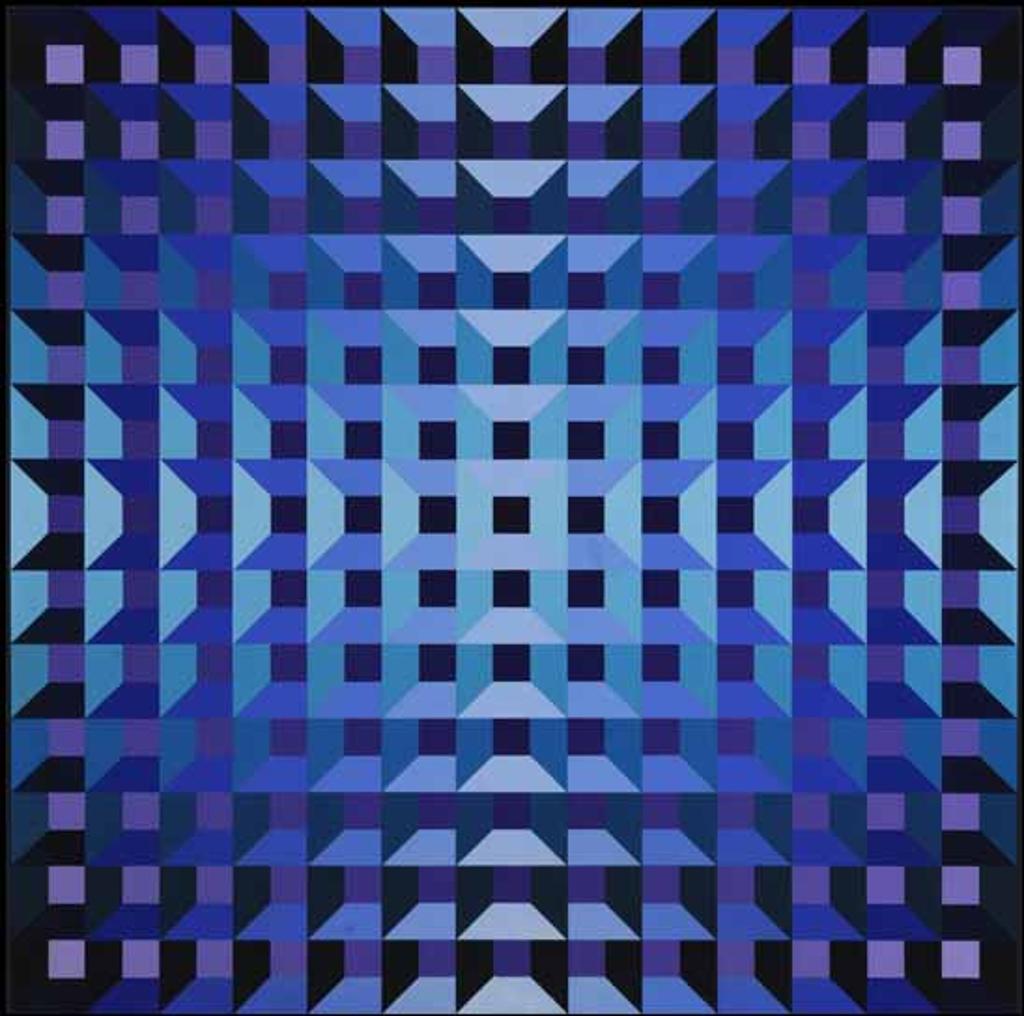 Jean-Pierre (Yvaral) Vasarely (1934-2002) - Structure Ambigüe Quadri