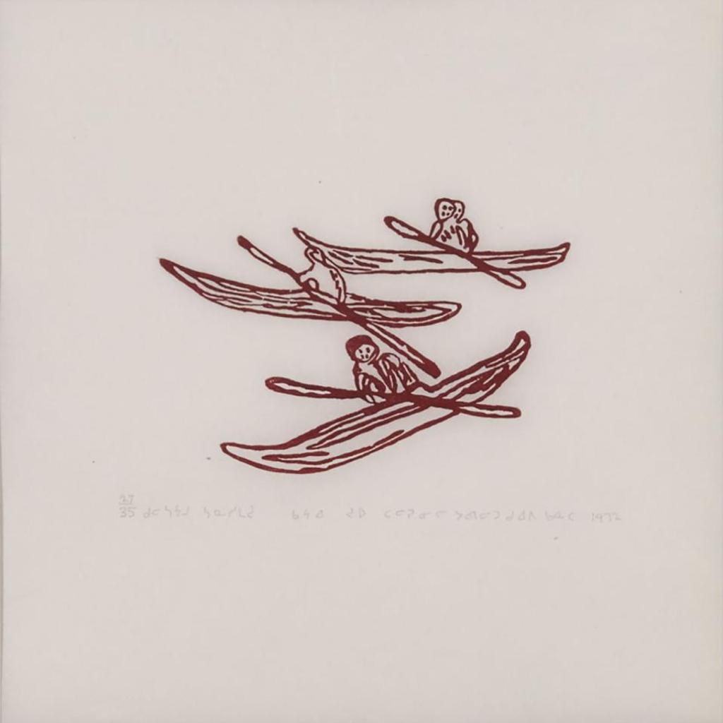 Joe Talirunili (1893-1976) - Hunters In Kayak
