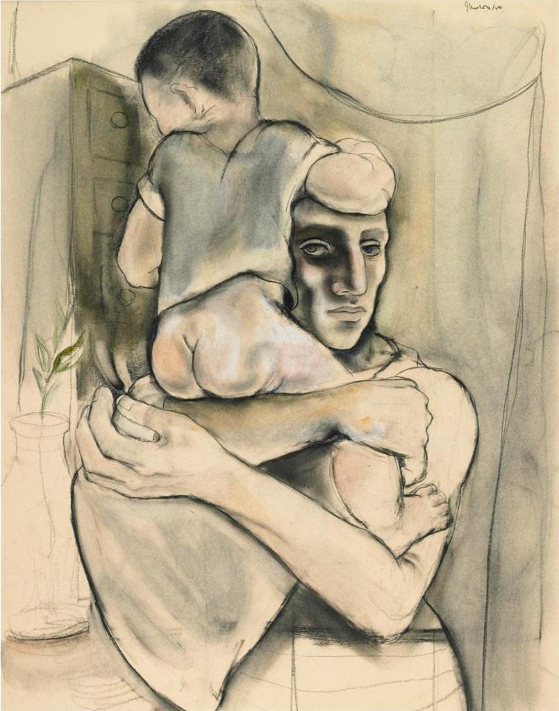 Jack Nichols (1921-2009) - Figures In An Interior