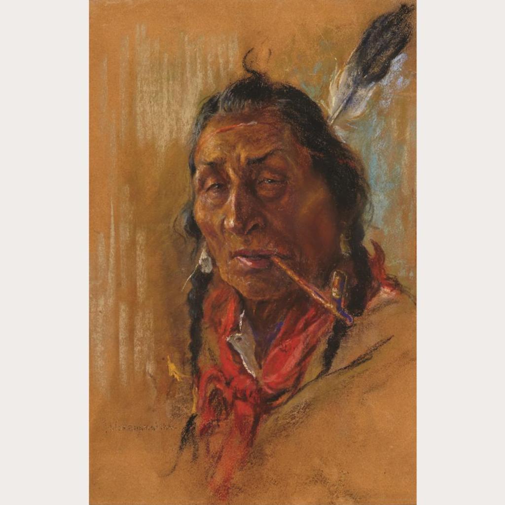 Nicholas (Nickola) de Grandmaison (1892-1978) - Chief With Pipe