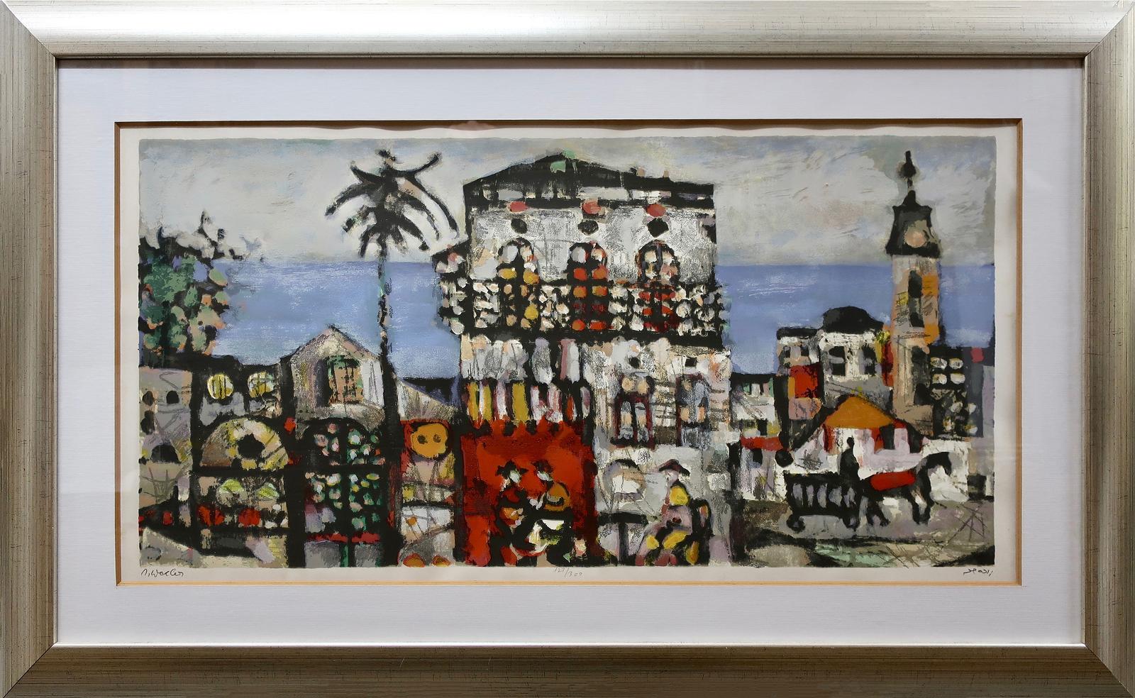 Yaacov Wexler (1912-1995) - Untitled (Street Scene)