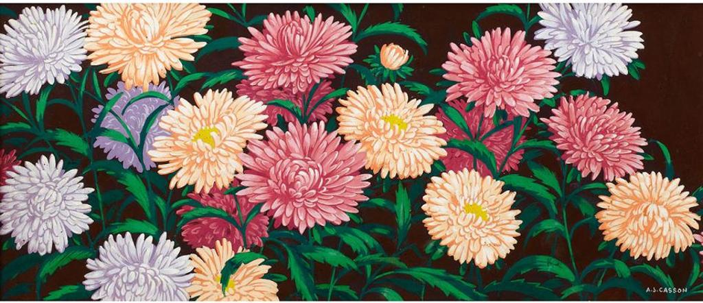 Alfred Joseph (A.J.) Casson (1898-1992) - Dahlias, 1949