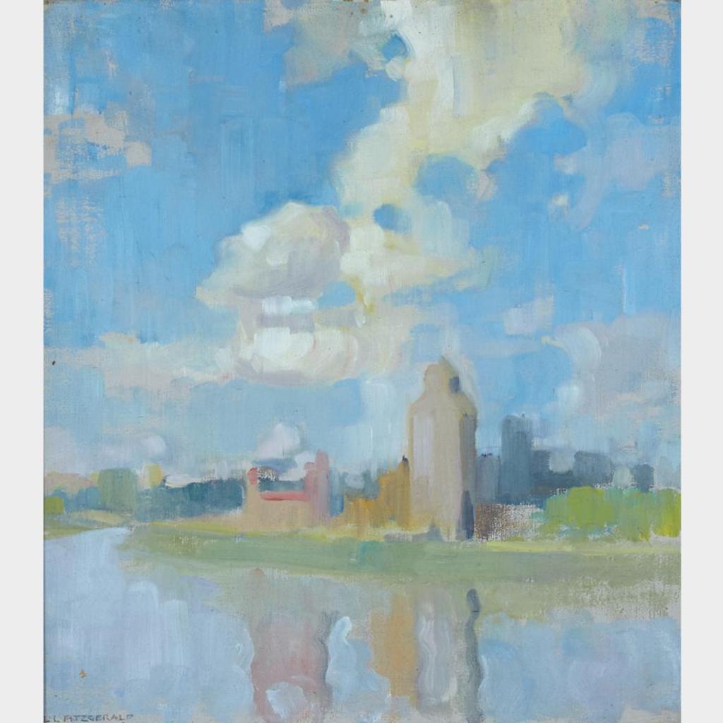 Lionel Lemoine FitzGerald (1890-1956) - Grain Silos, Saskatchewan
