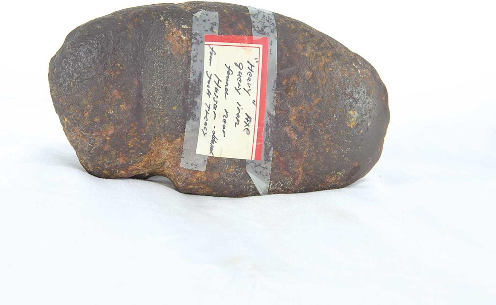 First Nations Basket School - Red and Black Stone Heavy Axehead