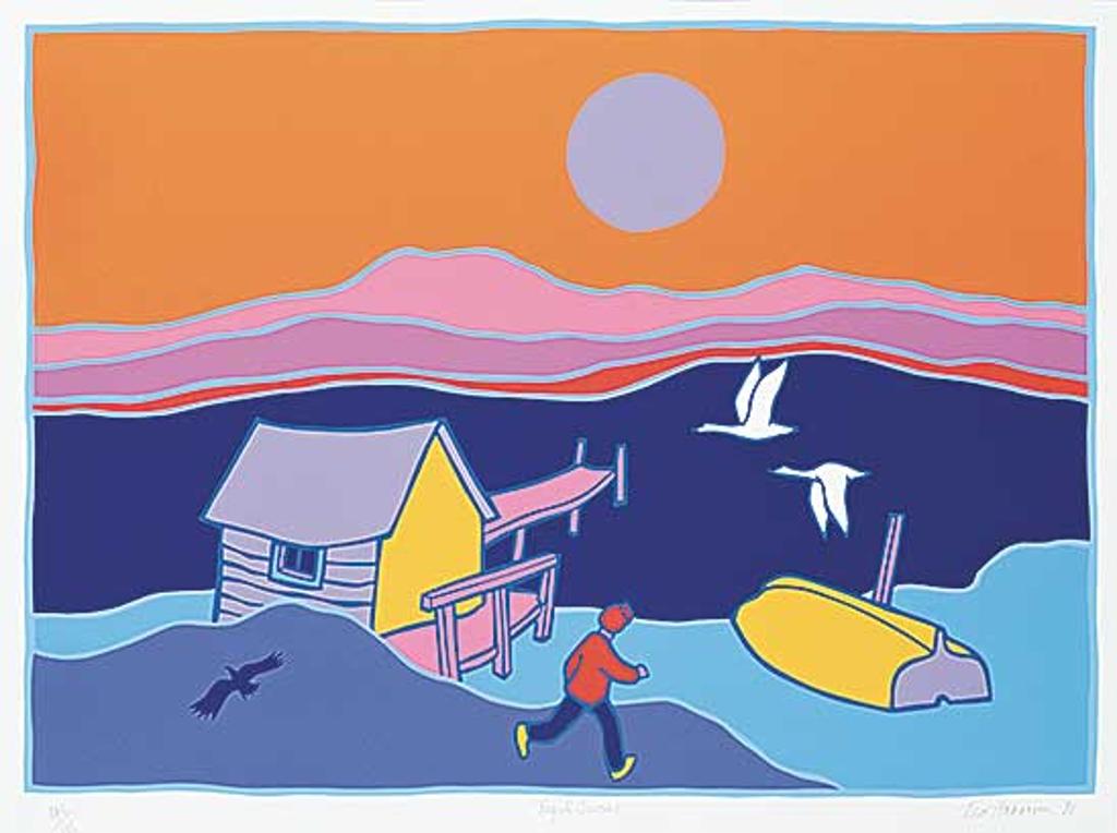 Ted Harrison (1926-2015) - Tagish Swans #145/185